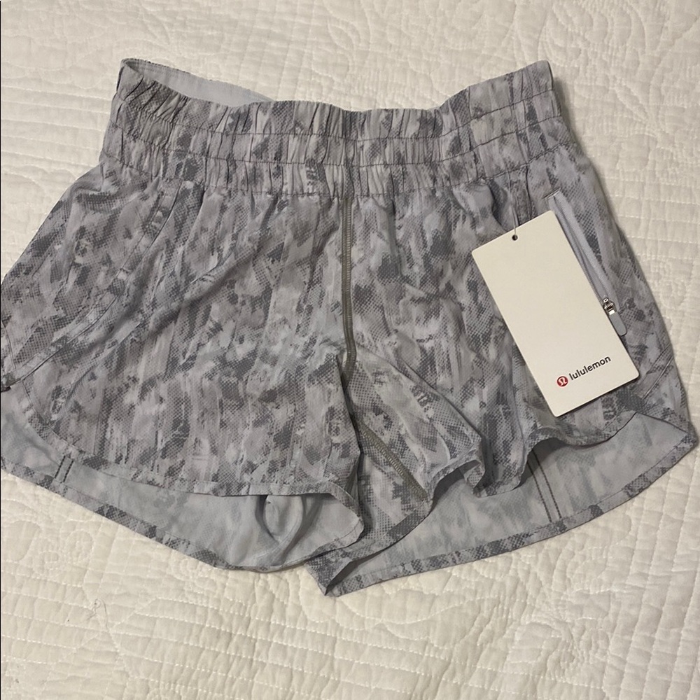lululemon athletica Camouflage Gray Women's Athletic Shorts